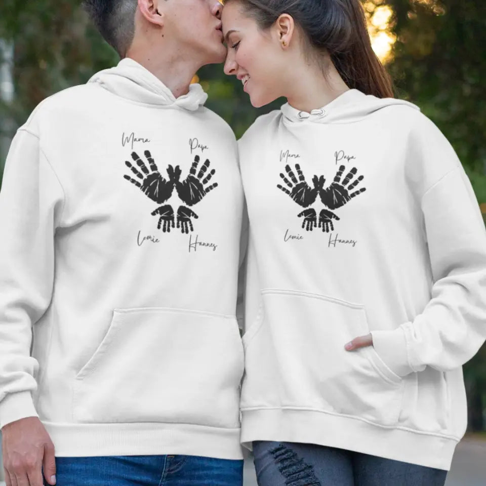 Personalisierbar- Familienhände