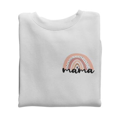 Mama Regenbogen Brusttasche  -Sweatshirt