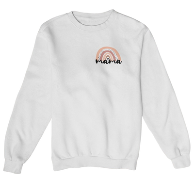 Mama Regenbogen Brusttasche  -Sweatshirt