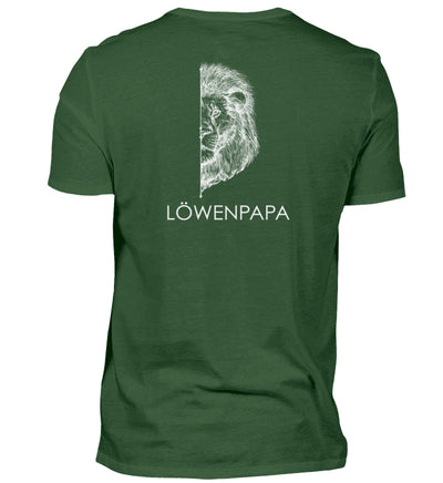 Löwenpapa Backprint  - Herren Premiumshirt