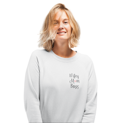 Wifey Mom Boss Brusttasche   - Sweatshirt