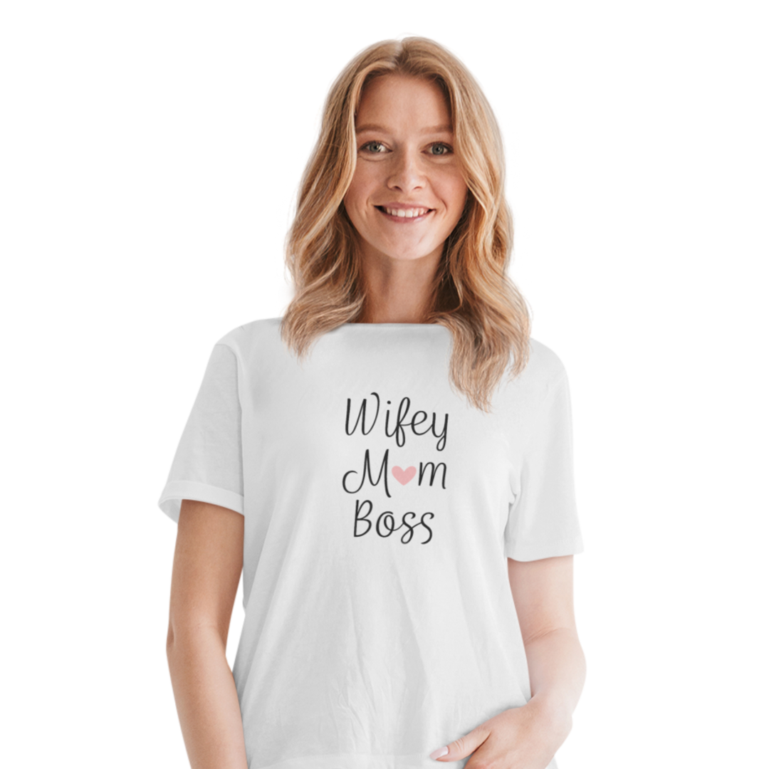 Wifey Mom Boss   - Damenshirt