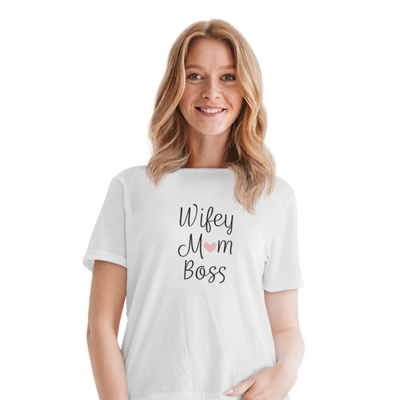 Wifey Mom Boss   - Damenshirt