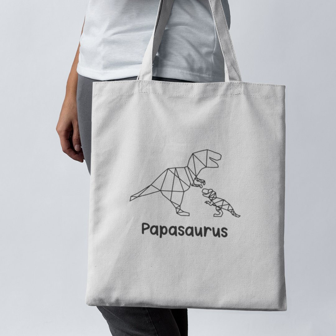 Papasaurus  - Jutebeutel (mit langen Henkeln)