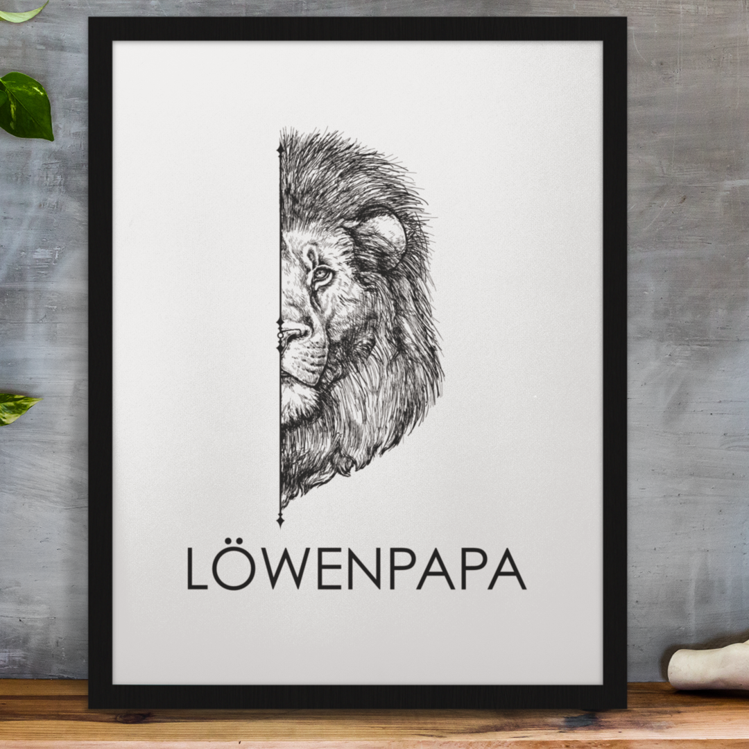 Löwenpapa - Poster