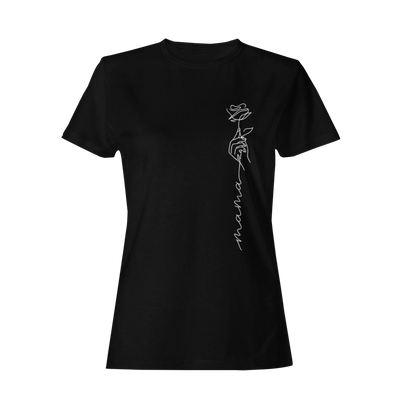 Mama Hand mit Rose  - Damenshirt